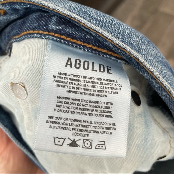 AGOLDE 90’s Pinch Waist straight leg stripe jeans - Picture 7 of 11